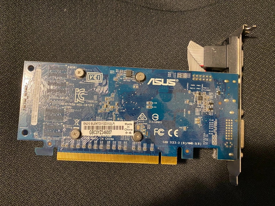 ASUS EN210 SILENT/DI/1GD3/V2(LP)1GB DDR3 PCIE 2.0VGA HDMI DVI-I GRAPCARD ULEB2-2 - Image 3 of 3
