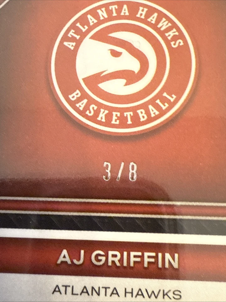 2022 PRIZM ROOKIE SIGNATURES GREEN CHOICE Prizm AJ GRIFFIN ROOKIE RC 3/8 PSA 9 - Image 3 of 3