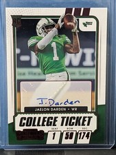 2021 Panini Contenders Draft Football Jaelon Darden College Ticket Autograph RC