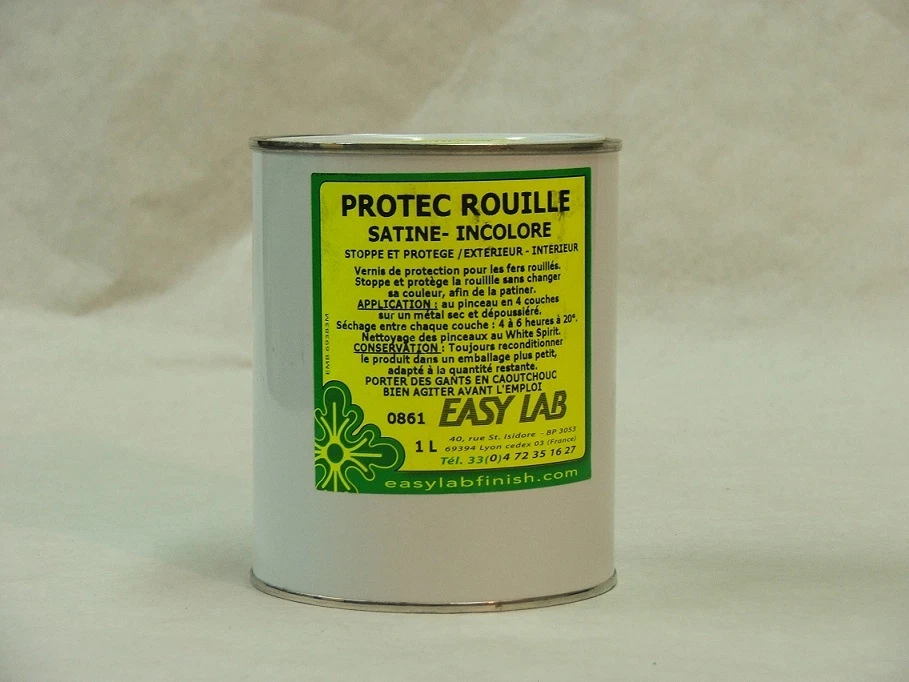 PROTEC ROUILLE VERNIS PROTECTEUR SATINE 1 litre Easylab 0861 - Imagen 1 de 1