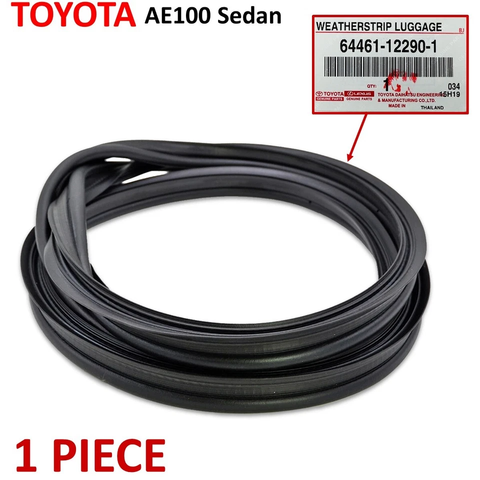 Rear Weatherstrip Luggage Rubber Fits Toyota Corolla AE100 Sedan 1991 1995 Foto 3 de 4