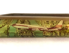 Paris Floaty Pen Moving Airplane Eiffel Tower Arc de Triomphe France Vintage