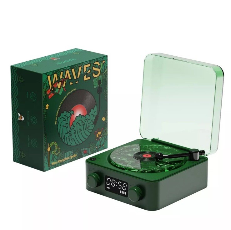 Waves Vinyl Bluetooth Speaker The Waves Vinyl Player Bluetooth