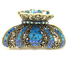 New Fashion Rhinestone Imperial crown design high quality metal Hair Claws Clip