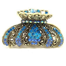 New Fashion Rhinestone Imperial crown design high quality metal Hair Claws Clip