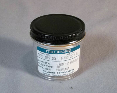 New Pkg-100 Millipore AP20 3.5cm Glass Fiber Membrane Prefilter # AP20 035 00