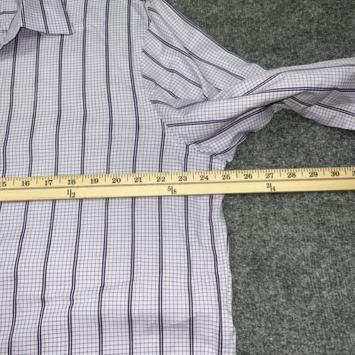 Michael Kors Shirt Mens size XL Purple Long Sleeves Button Point Collar - Picture 5 of 9