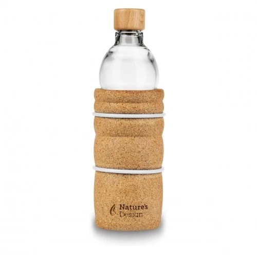 SACRED GEOMETRY GLASS WATER BOTTLE 500ml | Flower of Life | Natures Design