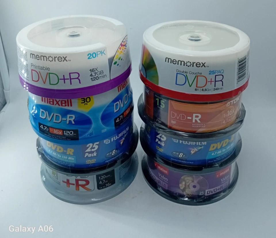 Memorex/ Maxell/ TDK/ Fujifilm DVD+R Mixed Packs Brand New - Image 2 of 2