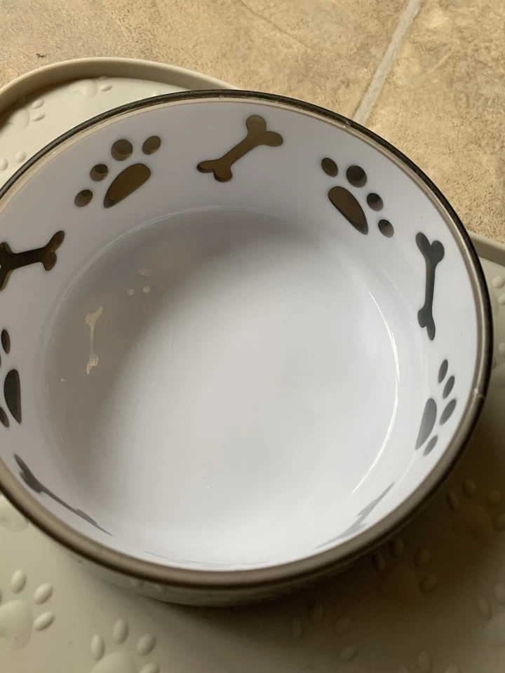 Brown Beige Cream Dog Bowl pet x2  Mat Water Food bed chair table  molly mae - Image 3 of 4