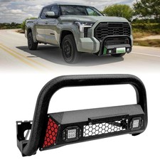 Fit For 2022-2025 Toyota Tundra Bull Bar W Led Light W License Plate Bracket