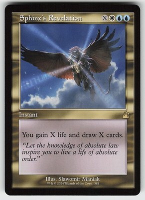 Sphinx's Revelation (Retro Frame) Ravnica Remastered 383 R NM MTG