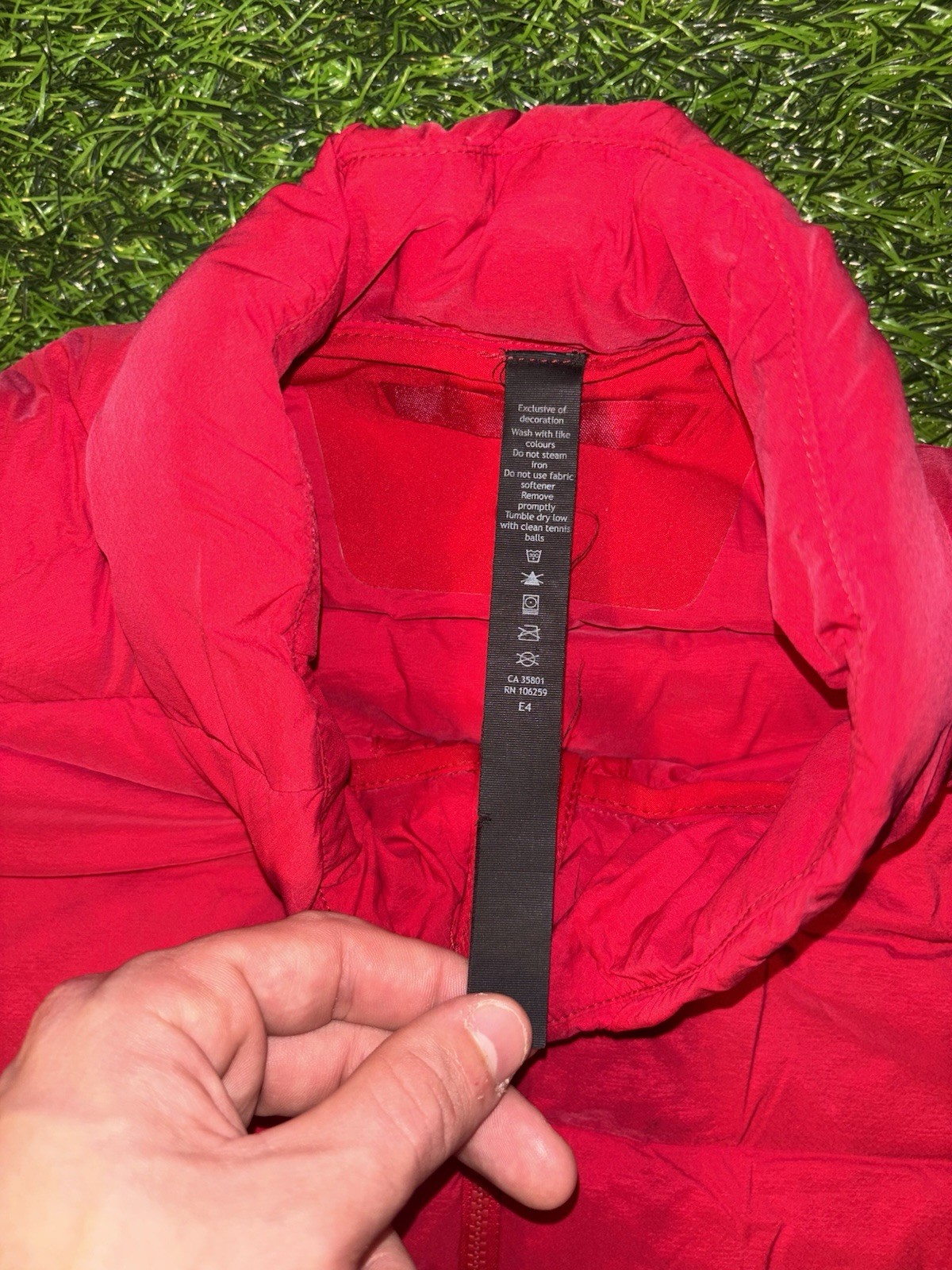 Lululemon Red Navigation Down Puffer Jacket Size … - image 2