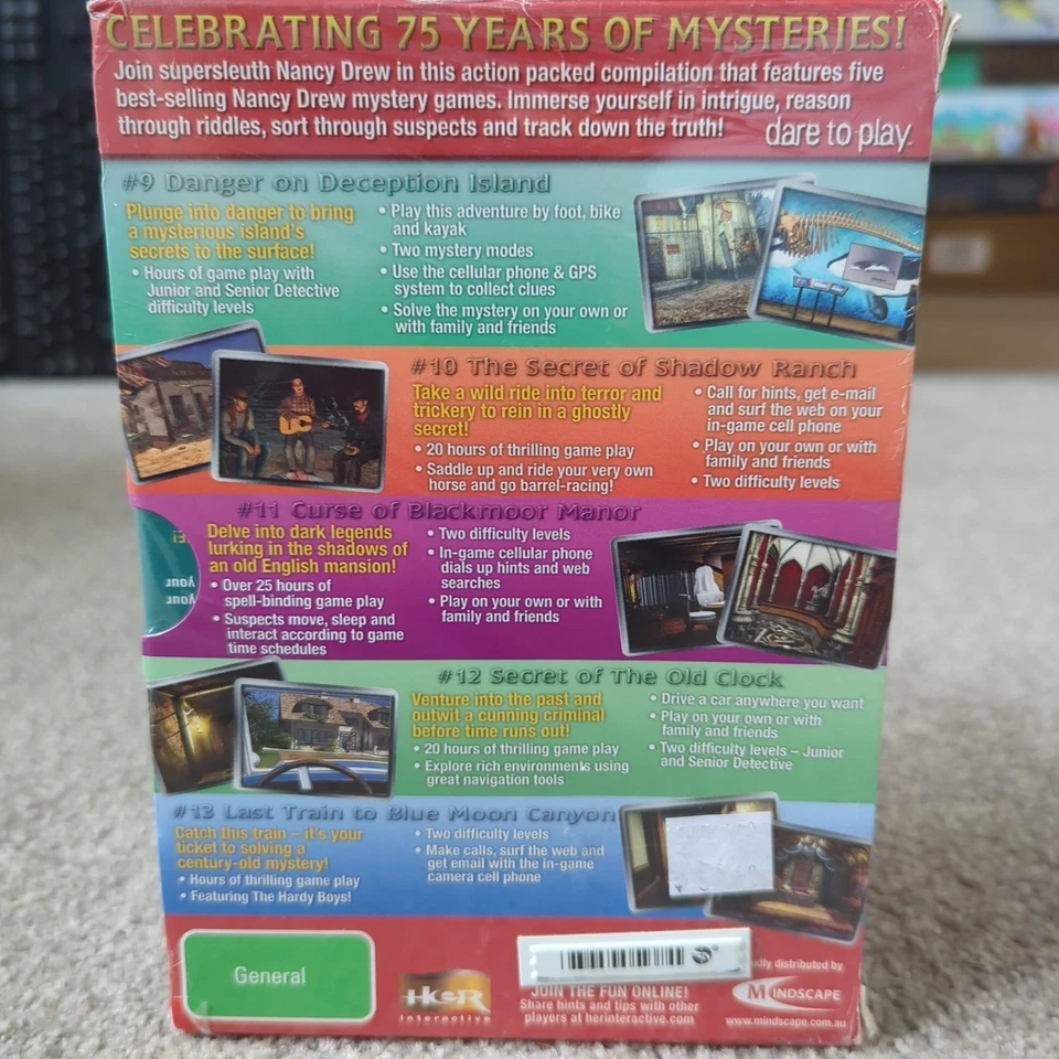 Nancy Drew Limited Edition 75th Anniversary PC CD-ROM Game Box Set 5 x Bundle - Image 3 of 4