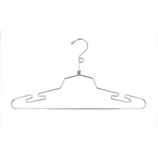 SSWBasics Wire Hangers - 16 Inch Chrome Metal Hangers, Sturdy and Durable