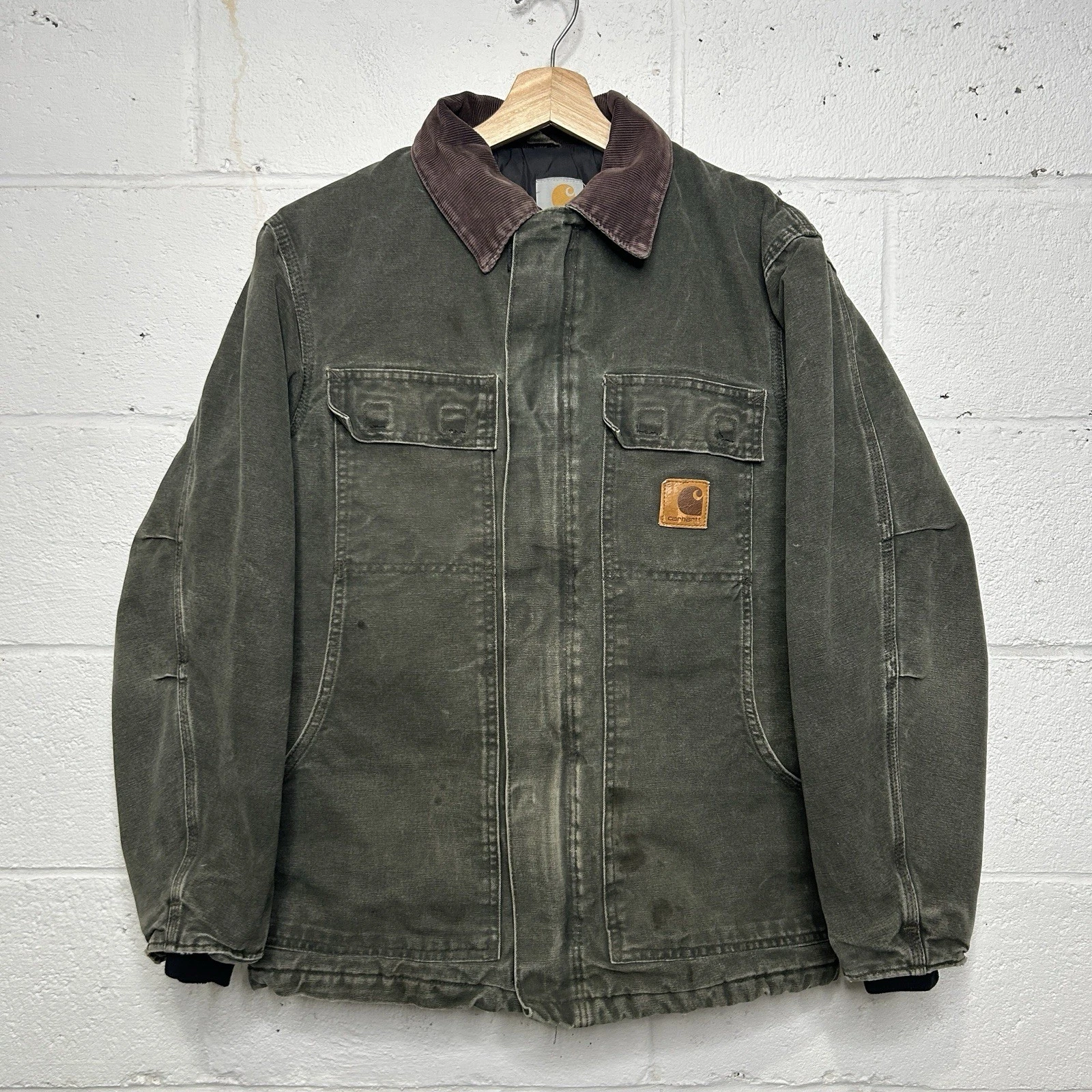 Vintage Carhartt Quilted Artic Jacket “Moss Green” C26 MOS Men’s Small
