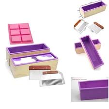Professional 2-Piece Silicone Soap Mold Kit - Perfect for DIY Enthusiasts