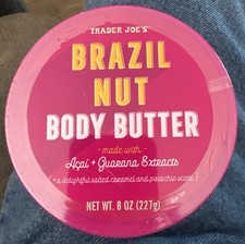 Trader Joe s Brazil Nut Body Butter Shea 8oz Moisturizing Cream Limited