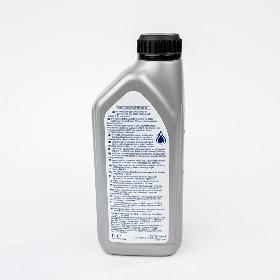 2593484 Genuine Ford Transmission Gearbox Oil 75W FE API GL4 1L WSS-M2C200-D2 ...