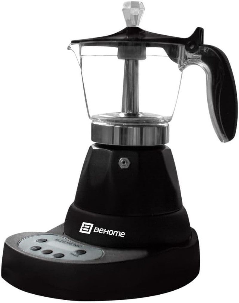 Cafetière italienne électrique programmable pour un réveil en douceur avec votre moka 3 tasses inox