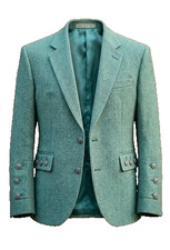 Men's Lovat Green Tweed Argyle Kilt Jacket Wool Scottish Highland Wedding Blazer