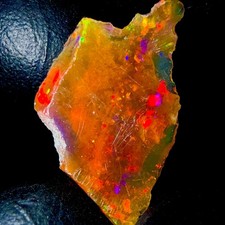Natürlich fire Opal rough,Schwarz gemstone, Äthiopische Roh 5.5 Karat 19x13 MM