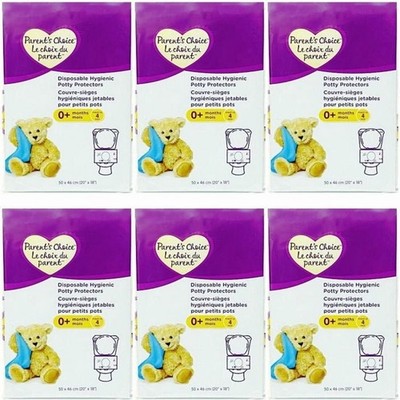 6 Packs: Parent's Choice Disposable Potty Protectors (4 each) Toilet Seat Covers