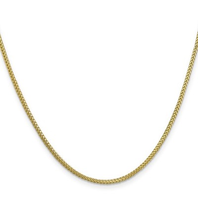 10 Karat Gelbgold Franco Kette Halskette, 1,3 mm