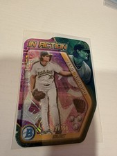 2025 Bowman Draft Mega Box Chrome In Action Pink /199 #BIA-3 Jamie Arnold