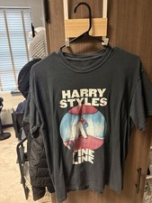Harry Styles Fine Line Graphic Black Cotton Crew Neck Short Sleeve T-Shirt M