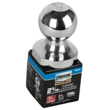 Reese Towpower Trailer Hitch Ball with Chrome Finish for Automotive Equipment