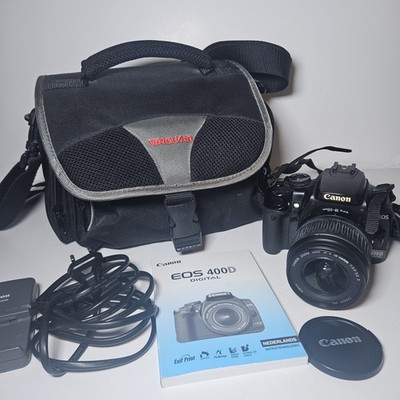 Canon EOS 400D + EF-S 18-55mm komplett mit Ladegerät und Tragetasche