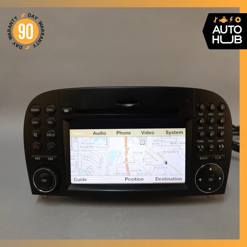 09-12 Mercedes R230 SL550 SL63 AMG Command Head Unit Radio Navigation CD OEM - Image 4 of 4