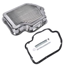 Finned Design Polished Transmission Oil Pan For Gm Chevy Th400 Turbo 400 2-14