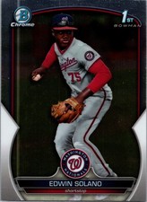 2023 Bowman Chrome #BCP-169 Edwin Solano Prospects