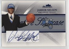 2004-05 Fleer Showcase Signature Blue 16/75 Jameer Nelson #SGA-JN Auto ms9