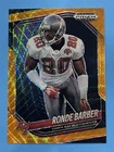 2025 Panini Prizm Black Football Orange Wave Ronde Barber #143