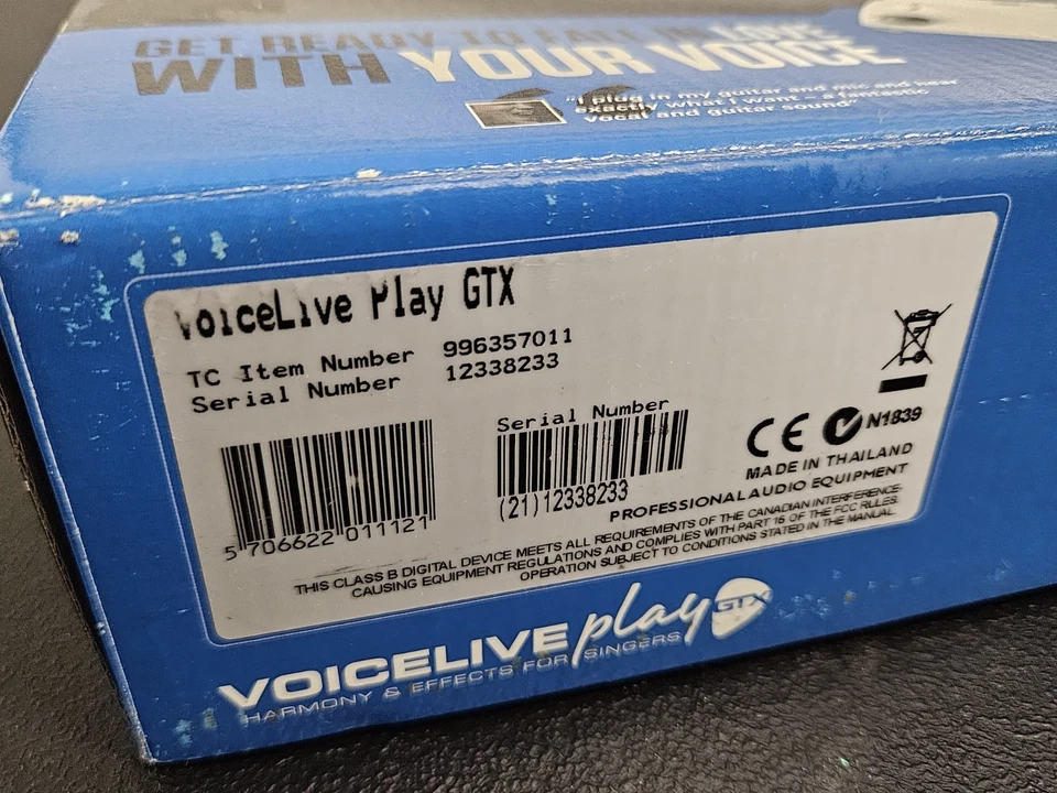 TC-HELICON VoiceLive Play GTX Guitar Vocal Effects Processor Pedal Effector NEW - Image 2 of 4