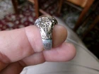 Vintage Authentic World War 2 U.S. Navy 10k Gold & Sterling Ring size 7.5