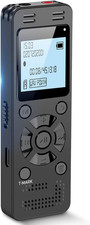 128GB Digital Voice Recorder for Lectures Meetings - 9296 Hours Voice Activated