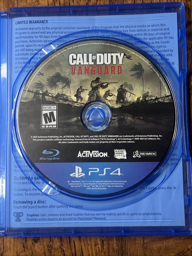 CALL OF DUTY VANGUARD PLAYSTATION 4 PS4 VIDEO GAME TESTED WORKS - Afbeelding 3 van 6