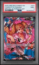 One Piece PRB02 - Charlotte Pudding SP Alt Art - OP06-047 SP - PSA 9