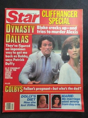 Star Tabloid, April 29, 1986, Dynasty, Dallas, Dolly Parton, Marie Osmond