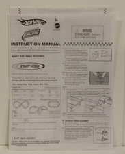 Mattel 2006 Hot Wheels Slot Car Racing Instruction Manual