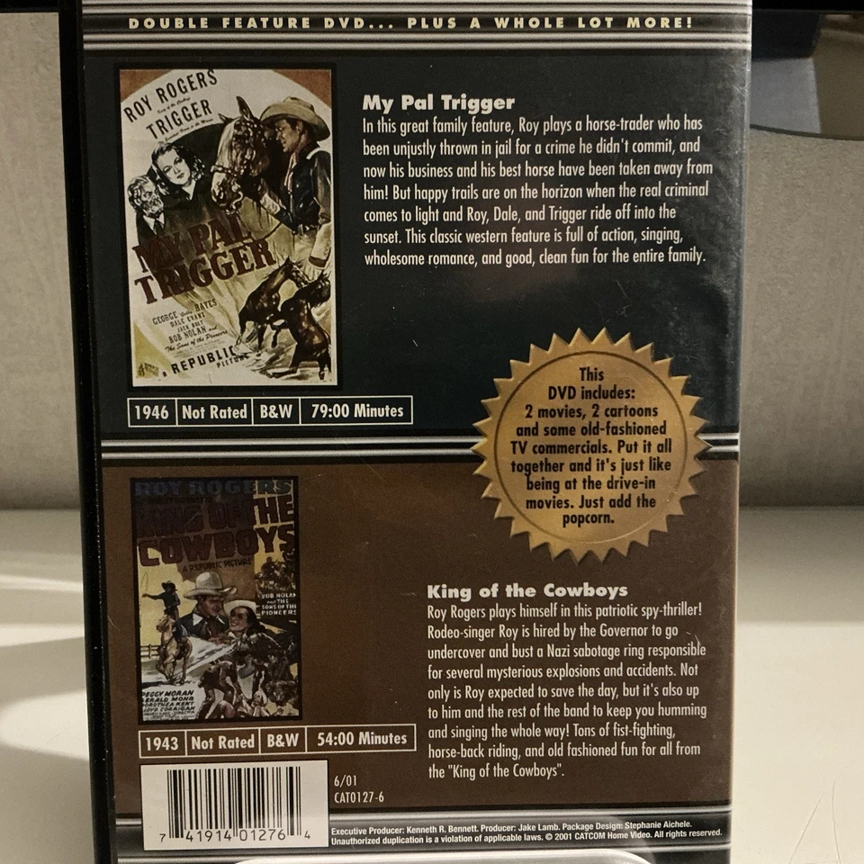 My Pal Trigger & King Of The Cowboys - NEW Region 1 DVD - Image 2 of 2