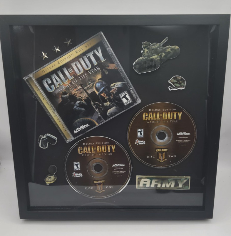 Wall Display Call of Duty GOTY Legendary PC Shadow Box Ultimate Gamer 12"x12"