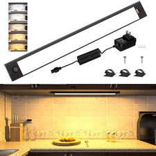 Under Cabinet Lighting,16.5 inch Dimmable Counter Lights for Kitchen,Plug in ...