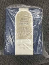 Threshold Hotel Damask Sheet Set 6 Pc 400 TC 100 Cotton Sheet Set Blue Full