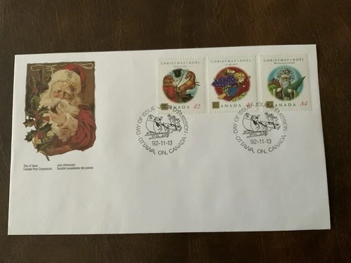 Canada 1992 #1452-1455 Christmas - 2 FDCs