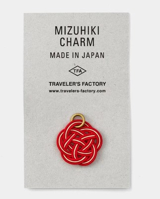 TRAVELER'S FACTORY MIZUHIKI Charm Red UME Made in JAPAN Notebook Access